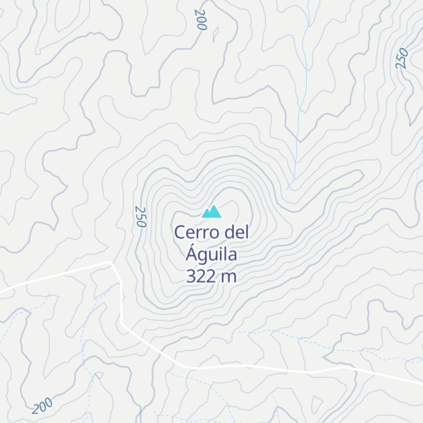 Map of Cerro del Águila