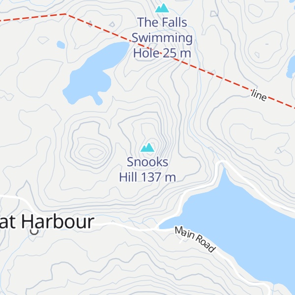 Map of Snooks Hill