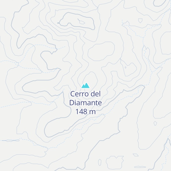 Map of Cerro del Diamante