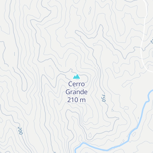 Map of Cerro Grande