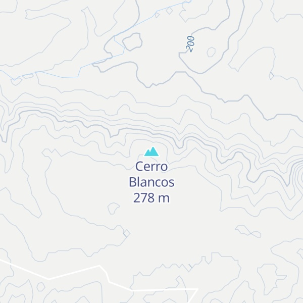 Map of Cerro Blancos