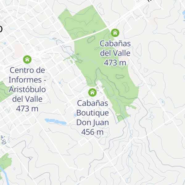 Map of Cabañas Boutique Don Juan