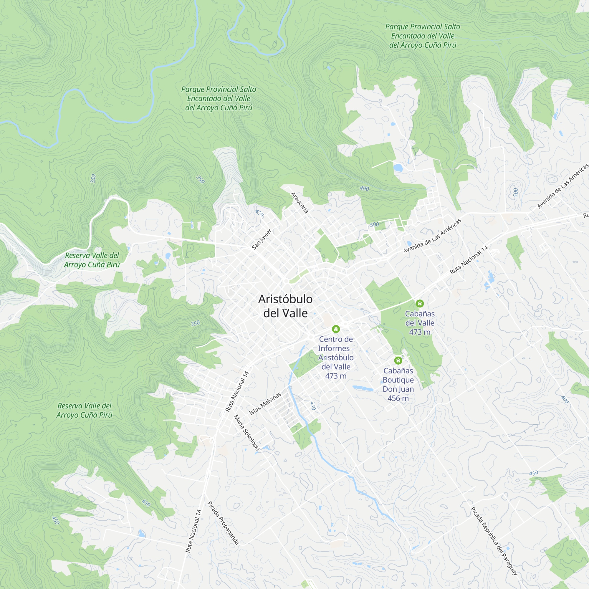 Cabaña La Reina map