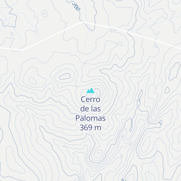 Map of Cerro de las Palomas