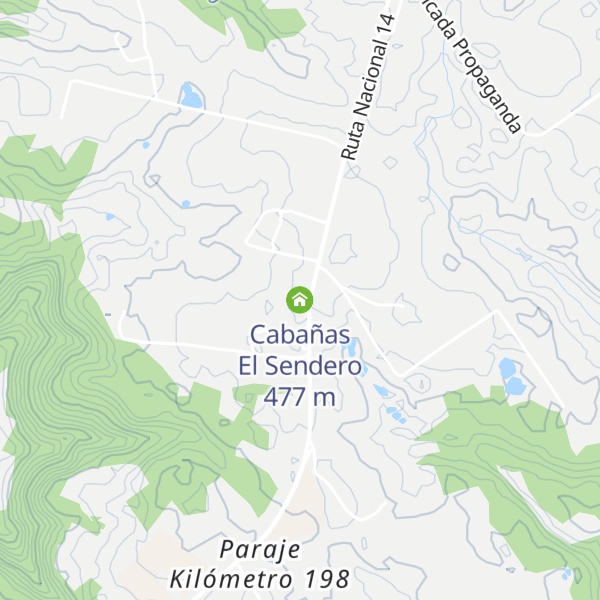 Map of Cabañas El Sendero