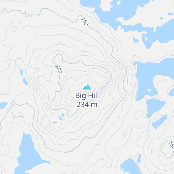 Map of Big Hill