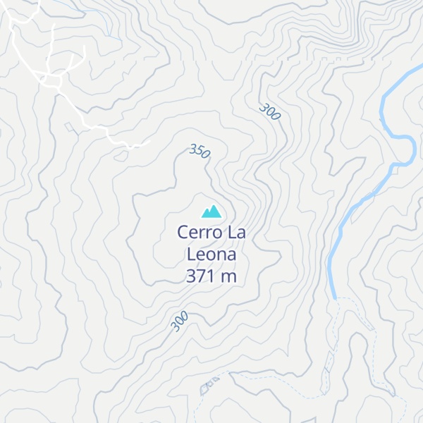 Map of Cerro La Leona