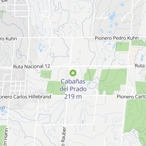 Map of Cabañas del Prado