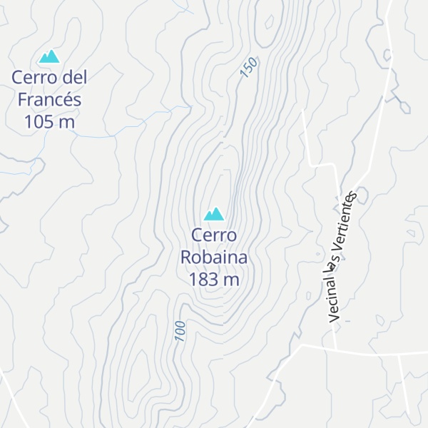 Map of Cerro Robaina
