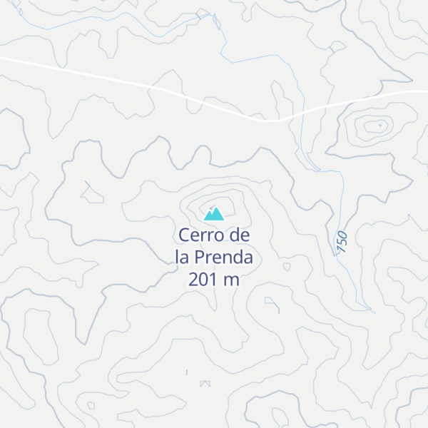 Map of Cerro de la Prenda