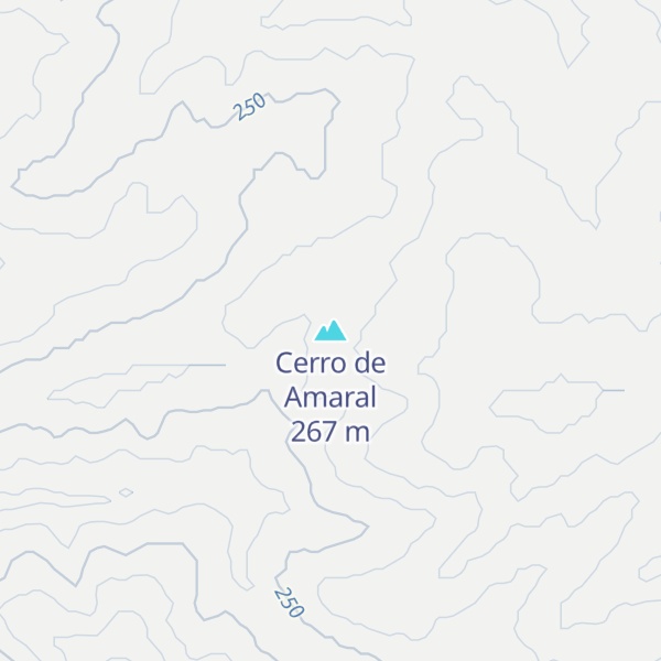 Map of Cerro de Amaral