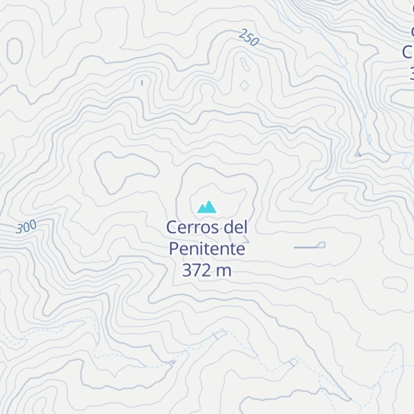 Map of Cerros del Penitente