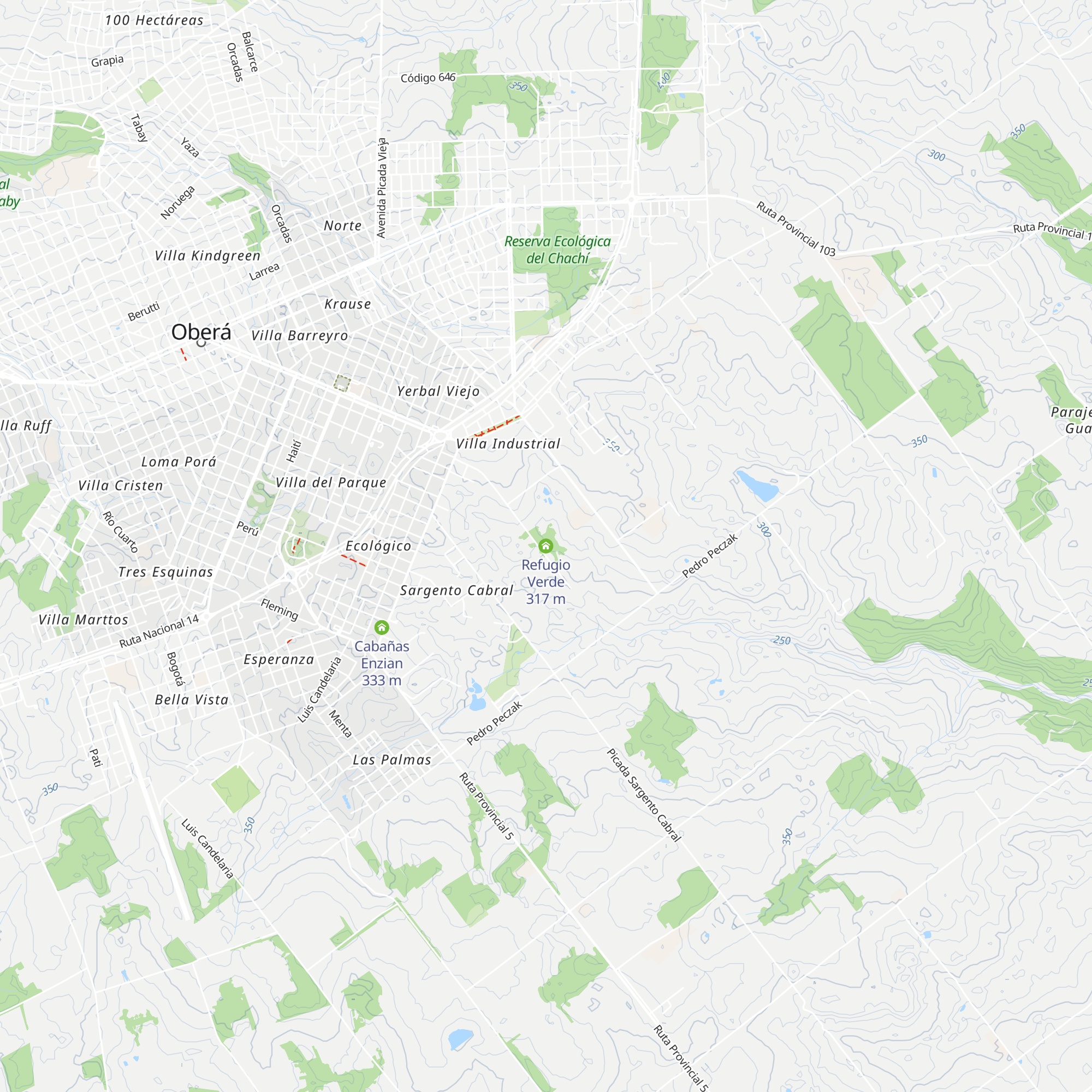 Refugio Verde map