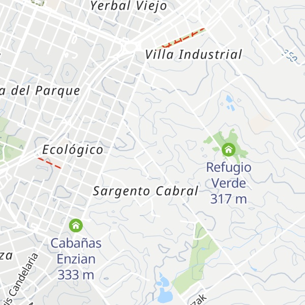 Map of Cabañas Oberá
