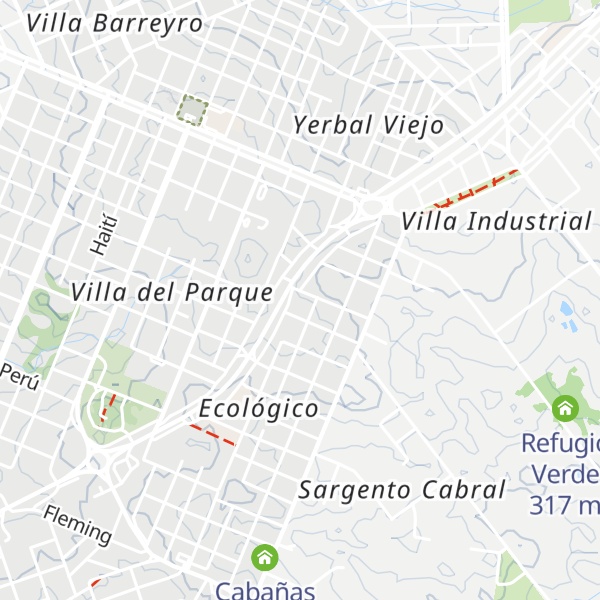 Map of Cabañas Los Cedros
