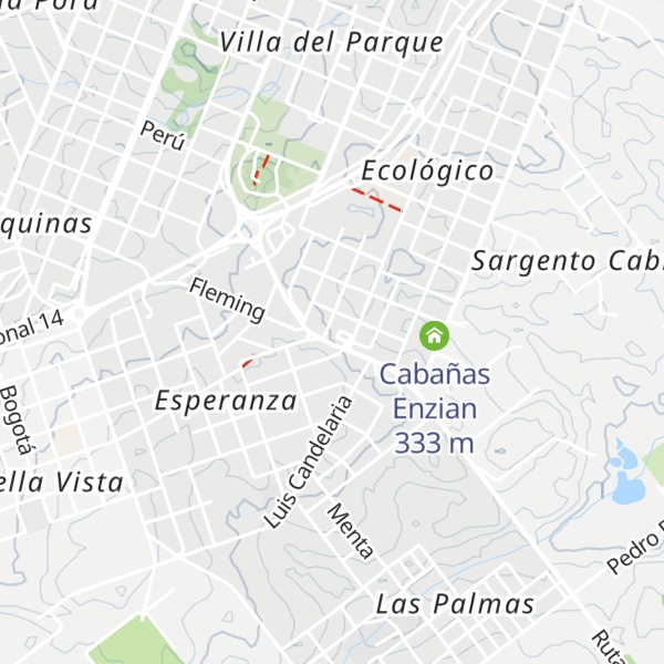 Map of Cabañas Doralia