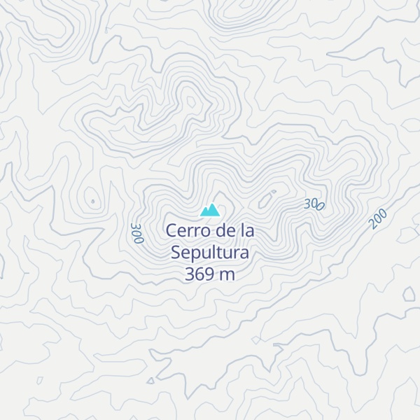 Map of Cerro de la Sepultura