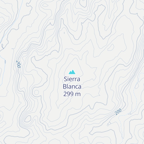 Map of Sierra Blanca