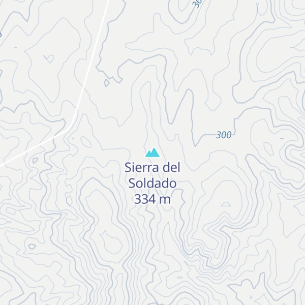 Map of Sierra del Soldado