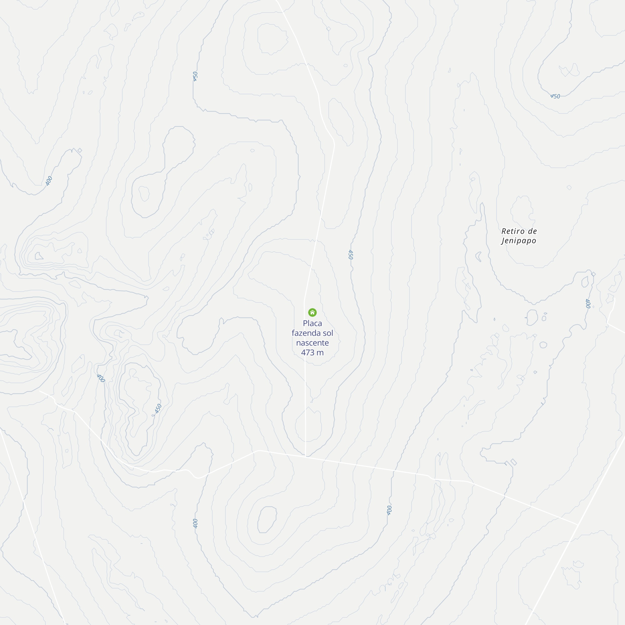 Placa fazenda sol nascente map