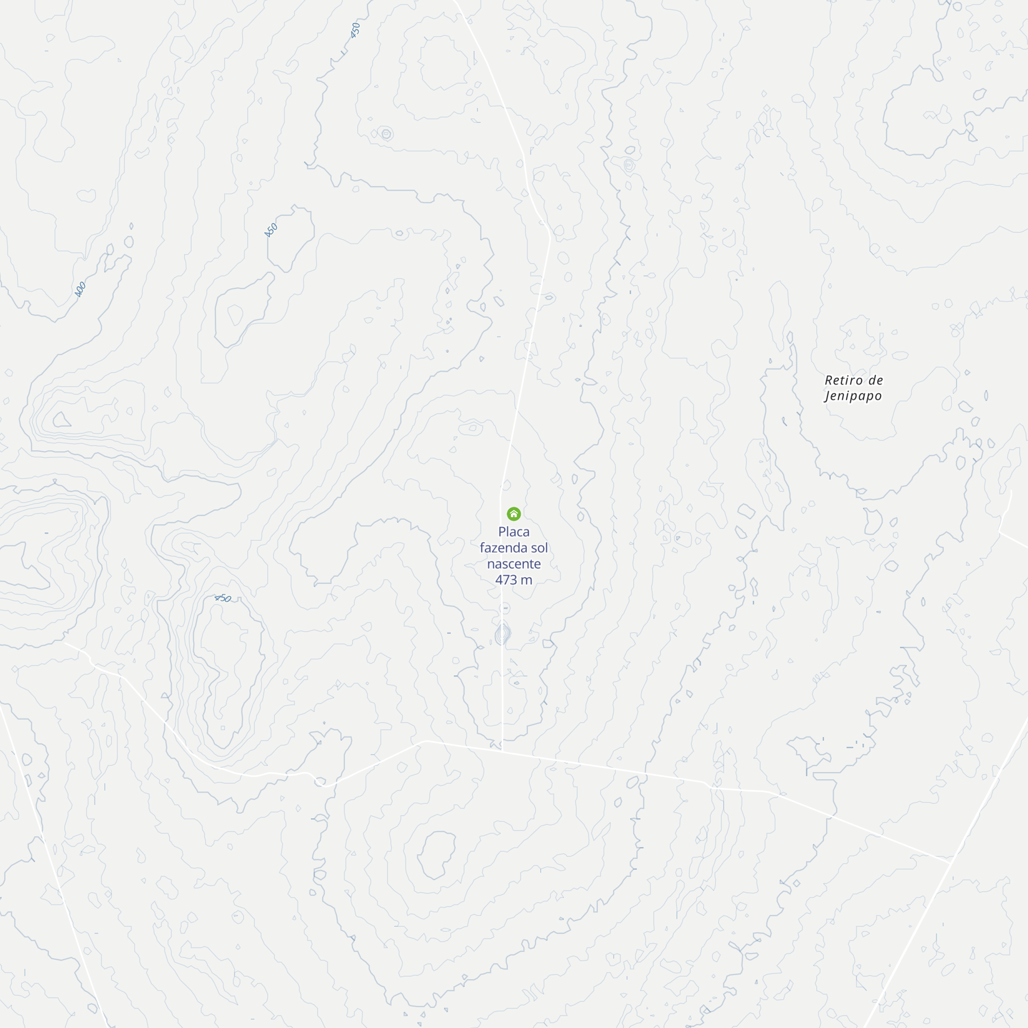 Placa fazenda sol nascente map