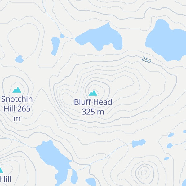 Map of Bluff Head