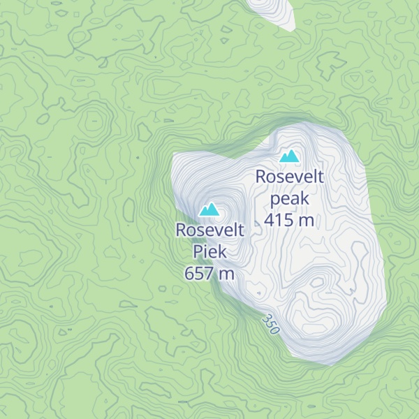 Map of Rosevelt Piek