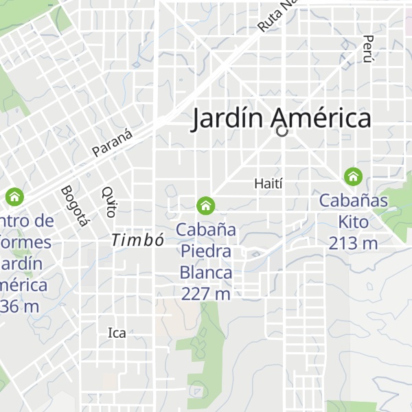 Map of Cabaña Piedra Blanca