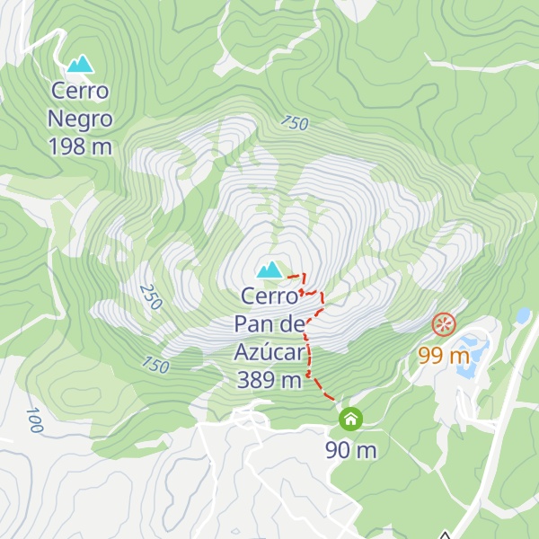 Map of Cerro Pan de Azúcar