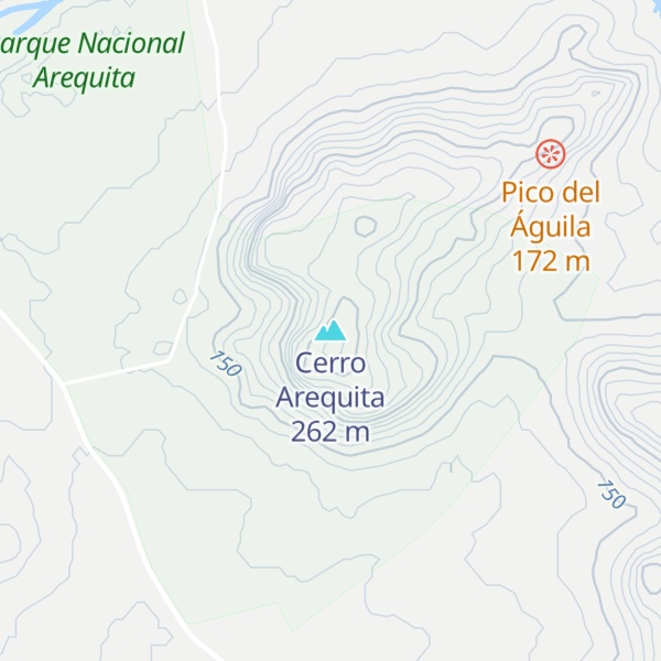 Map of Cerro Arequita