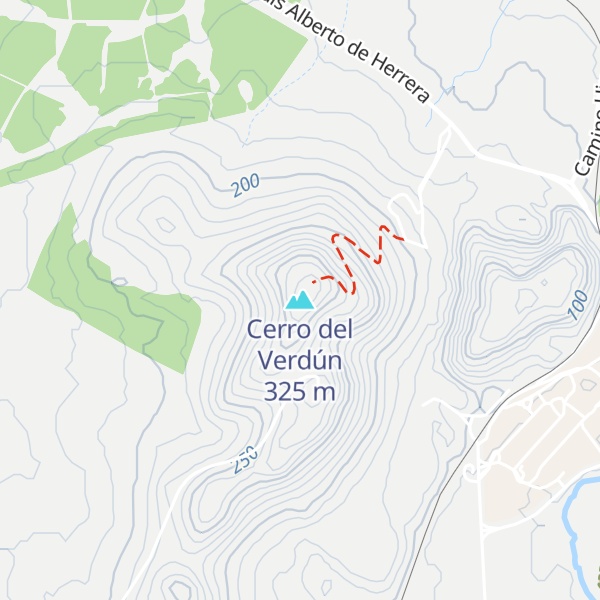 Map of Cerro del Verdún
