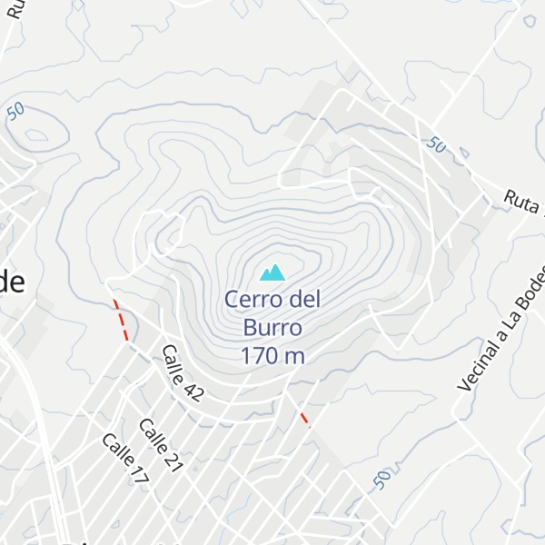 Map of Cerro del Burro