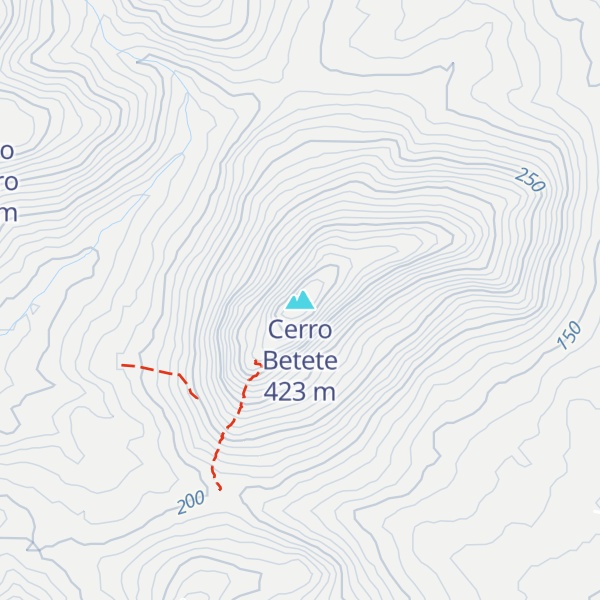 Map of Cerro Betete