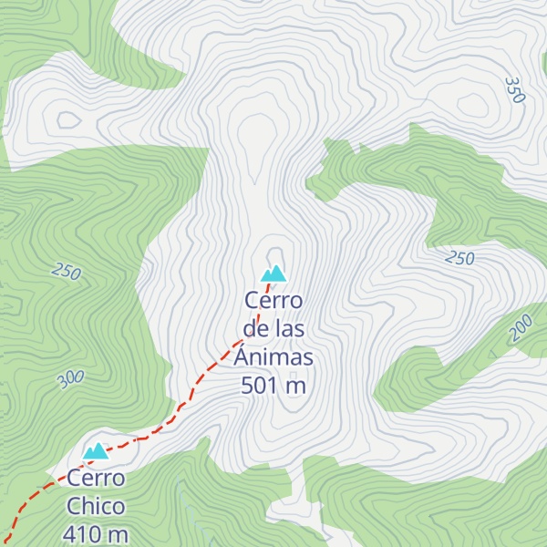 Map of Cerro de las Ánimas