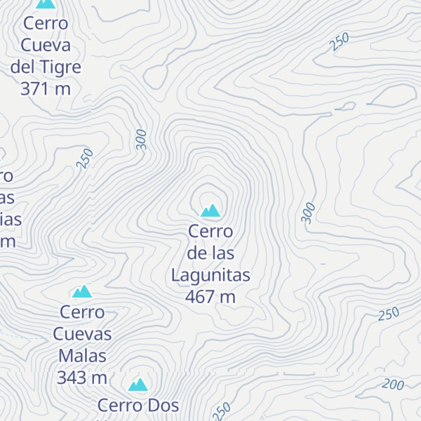 Map of Cerro de las Lagunitas