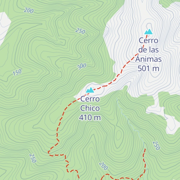 Map of Cerro Chico
