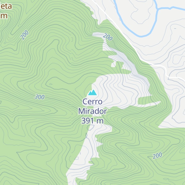 Map of Cerro Mirador