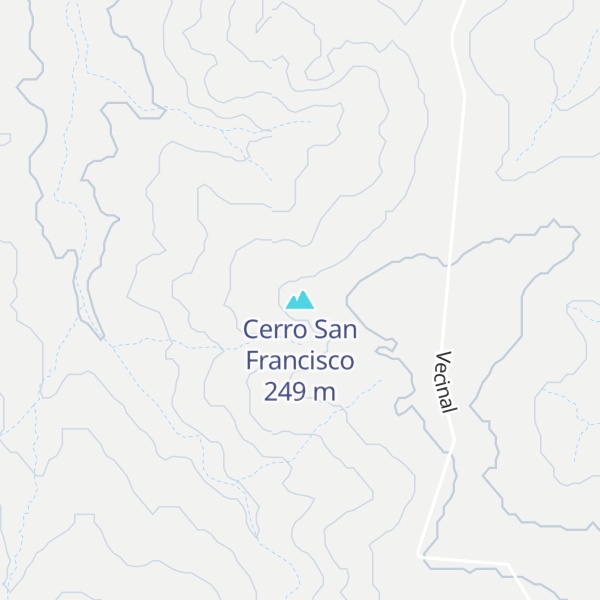 Map of Cerro San Francisco