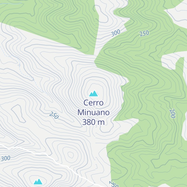 Map of Cerro Minuano