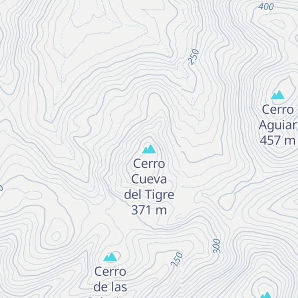 Map of Cerro Cueva del Tigre