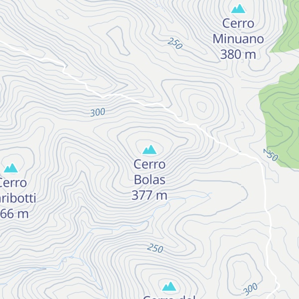 Map of Cerro Bolas