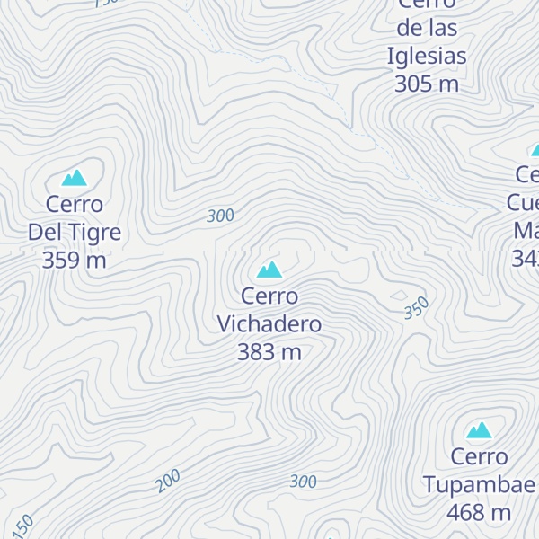 Map of Cerro Vichadero