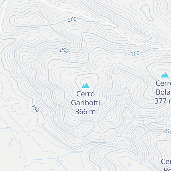 Map of Cerro Garibotti