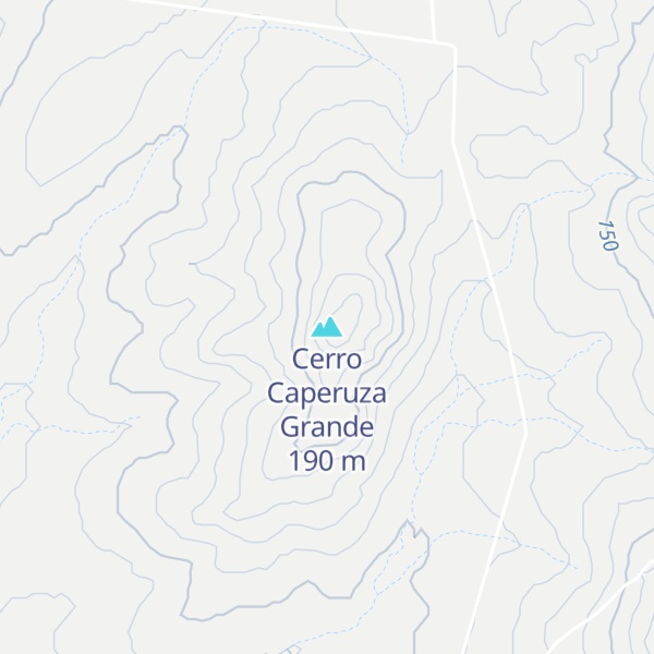 Map of Cerro Caperuza Grande