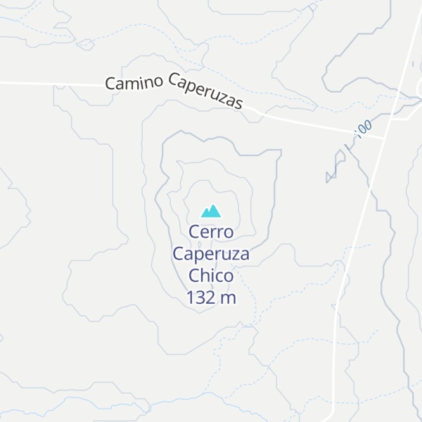 Map of Cerro Caperuza Chico