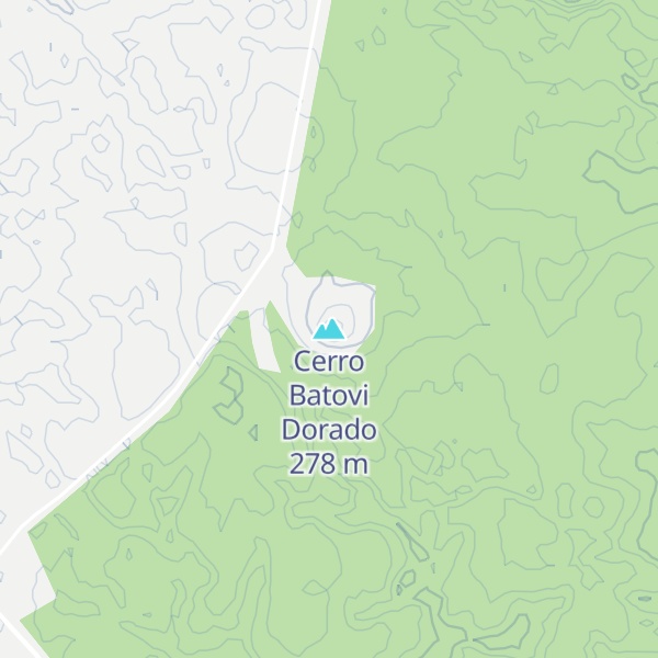 Map of Cerro Batovi Dorado