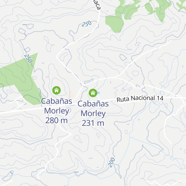 Map of Cabañas Morley
