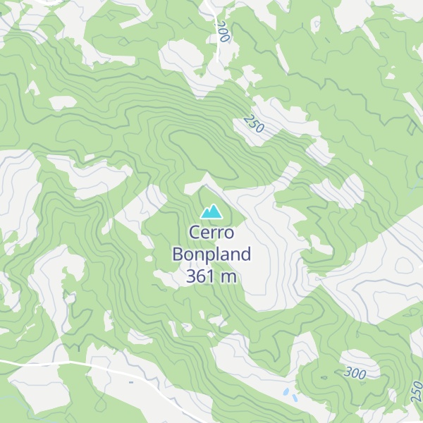 Map of Cerro Bonpland