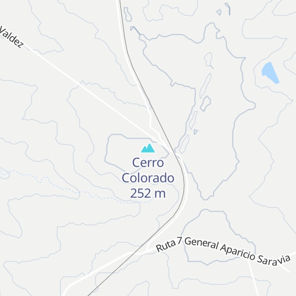 Map of Cerro Colorado