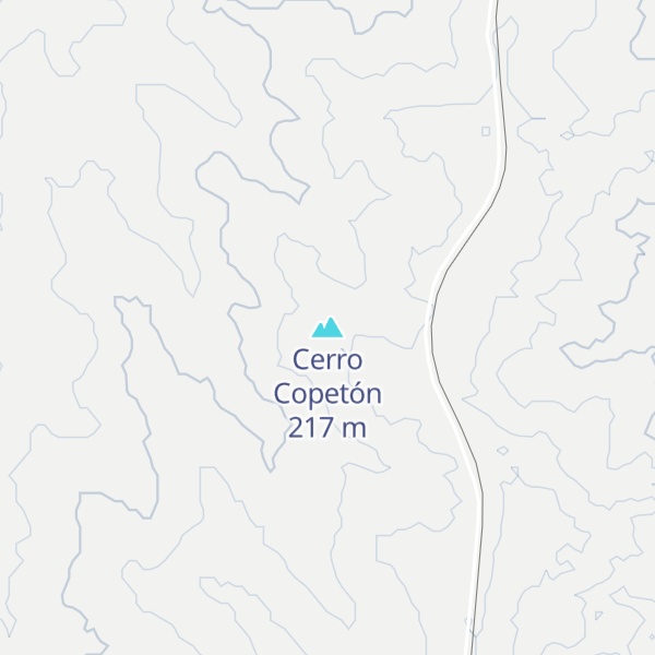 Map of Cerro Copetón